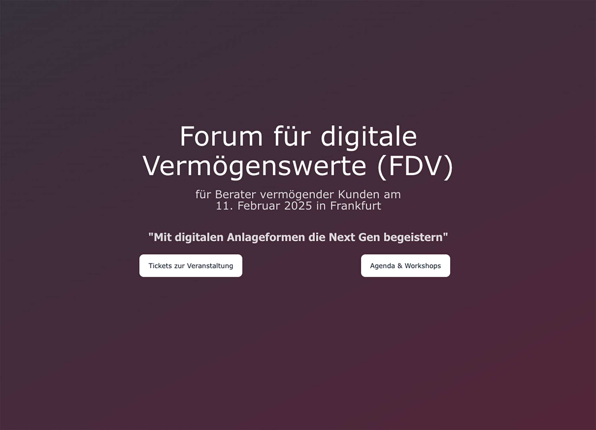 FDV 2025 (in German)